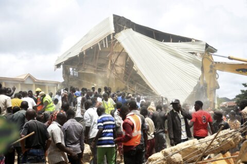The collapse of a school in northern Nigeria leaves 22 students dead, officials say