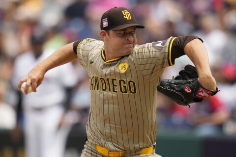 Padres’ Michael King has no-hit bid broken up in 7th inning on single by Guardians’ Angel  Martinez