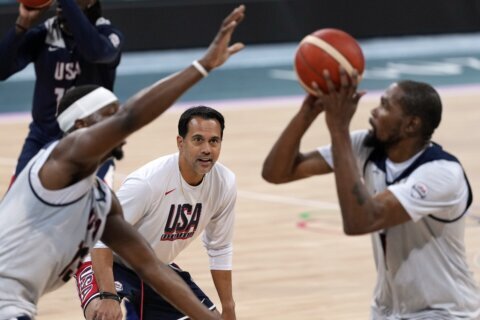 US Olympic basketball team is eager to find balance between being players and being fans