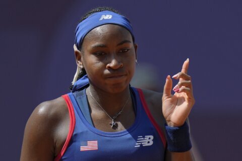 Coco Gauff loses an argument with the chair umpire and a match to Donna Vekic at the Paris Olympics