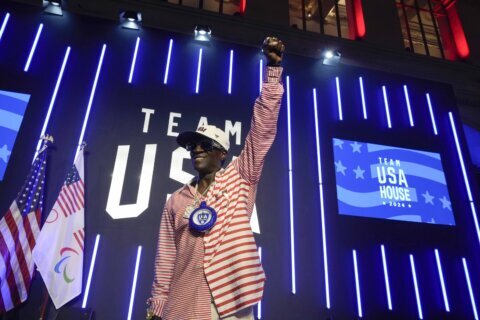 Flavor Flav is soaking up his 1st Olympic experience cheering on the US water polo teams