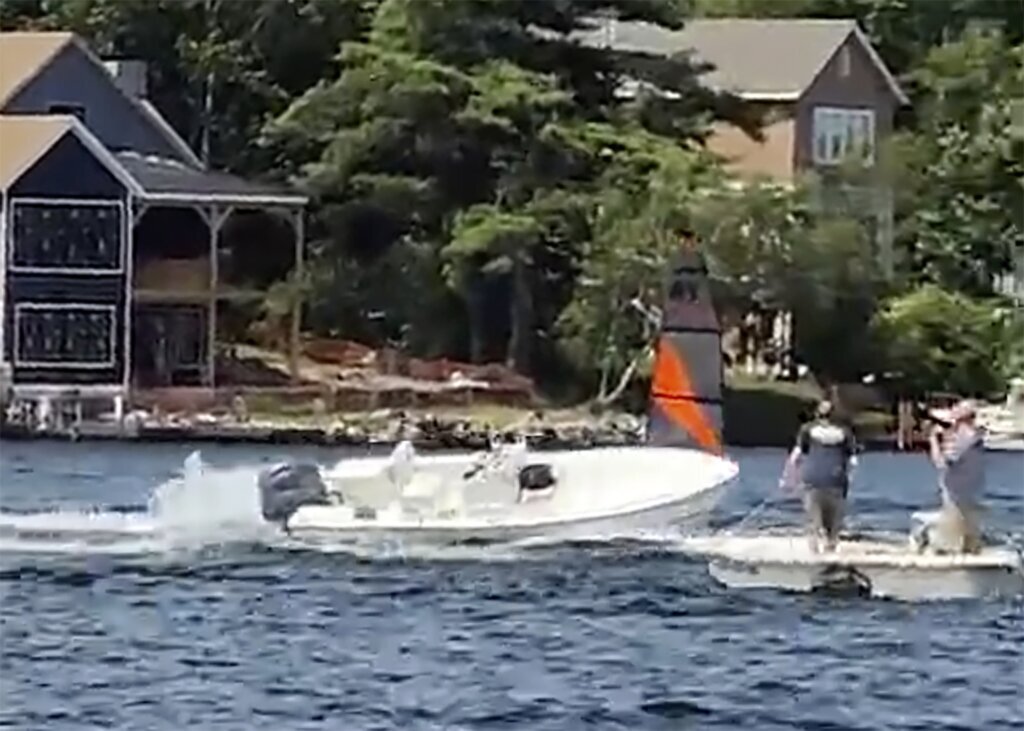 Teen safely stops runaway boat speeding in circles on New Hampshire’s largest lake