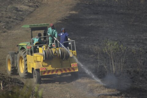 6 firefighters have died battling a bushfire in South Africa after storms batter other areas