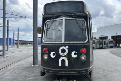 Some Boston subway trains are now sporting googly eyes