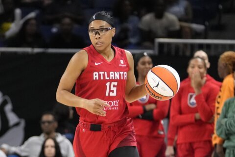 Atlanta’s Allisha Gray 1st player to win both 3-point and skills competition at WNBA All-Star event