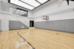 The home features a half basketball court. (Courtesy TTR Sothebys International/Derek &amp; Vee Photography)