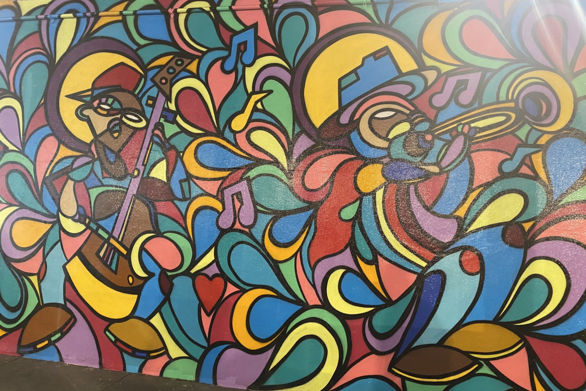 Jazz cats mural
