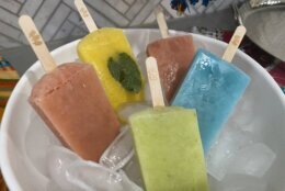 Jarabe's paletas come in a variety of flavors, from sweet to sour and tangy. (WTOP/John Domen)