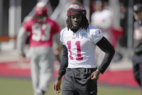 49ers star receiver Brandon Aiyuk misses practice despite being cleared by team doctors