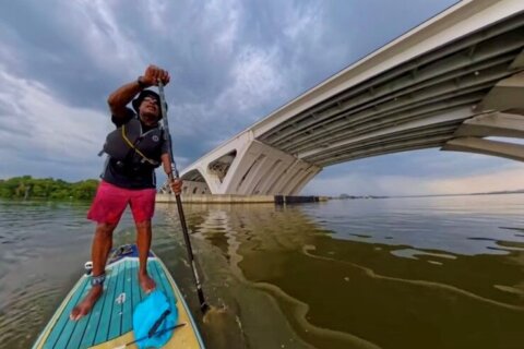 Completing bucket list nearly caused Md. paddleboarder to kick the bucket