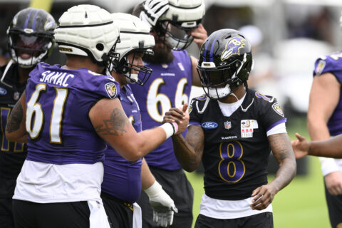 Baltimore’s offensive line is in flux after the Ravens lost 3 starters in the offseason