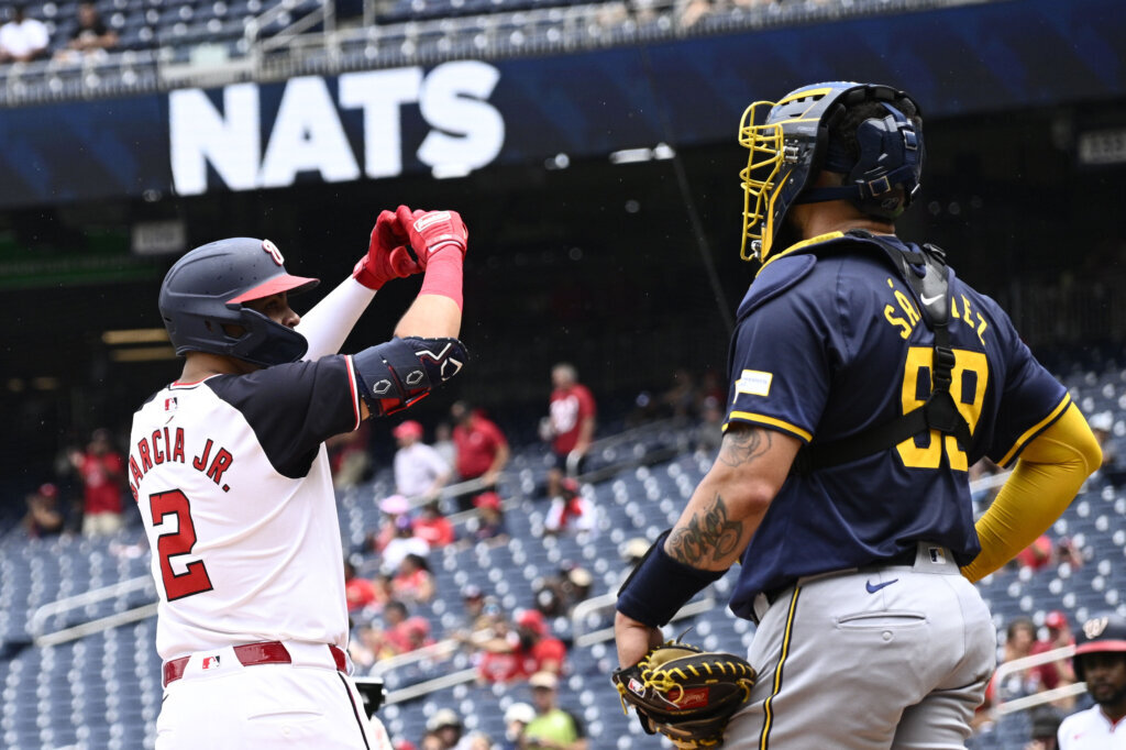 Luis García Jr.’s homer, James Wood’s bases-loaded triple lift Nationals past Brewers, 4-3