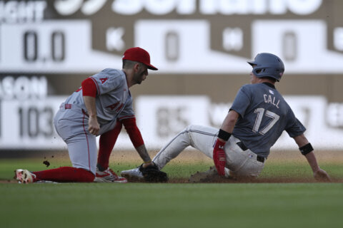 Nationals aim to sweep series against the Angels