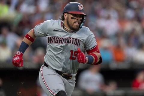 Andrés Chaparro hits 3 doubles in MLB debut, James Wood adds 4 hits as Nationals rout Orioles 9-3