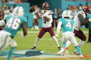 Tua Tagovailoa plays 1 series and throws TD pass in Dolphins' 13-6 win over Commanders