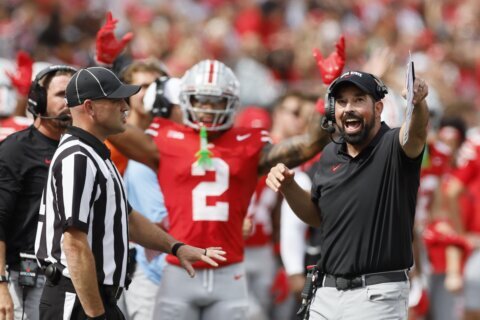 Freshman Jeremiah Smith makes 2 TD catches, No. 2 Ohio State beats Akron 52-6 in opener