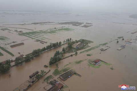 North Korean leader says thousands of flood victims will be brought to capital for temporary care