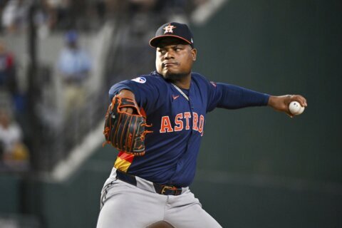 Framber Valdez has no-hitter through 6 innings for Astros against rival Rangers