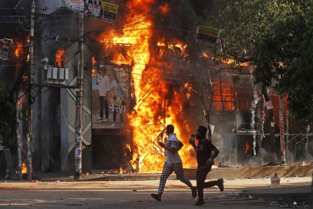 Bangladeshi PM Sheikh Hasina resigns as widening unrest sees protesters storm her official residence