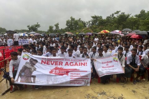 Rohingya refugees mark the anniversary of their exodus and demand a safe return to Myanmar