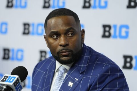 Michigan's Sherrone Moore looks forward to release of text messages in sign-stealing investigation