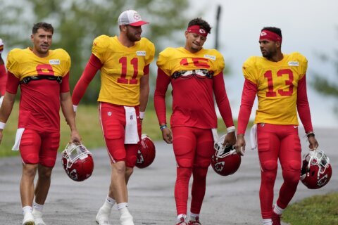 Chiefs' starters to play first half against Lions after breaking camp in St. Joseph, Missouri