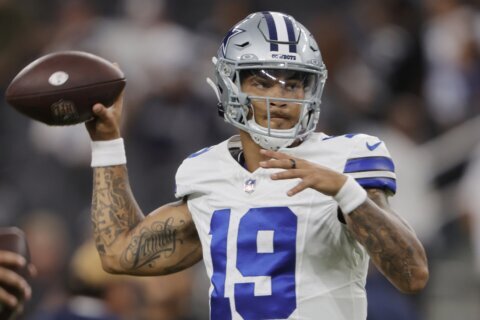 Dallas QB3 Trey Lance finds groove in Cowboys' victory in Las Vegas