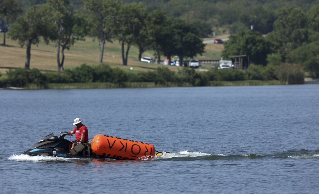 A Serbian competitor in the CrossFit Games dies during a swimming event at a Texas lake