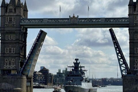 German warship blasts Darth Vader anthem in heart of London. ‘No deeper message,’ navy says.