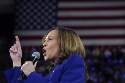 The Latest: Kamala Harris accepts the Democratic presidential nomination