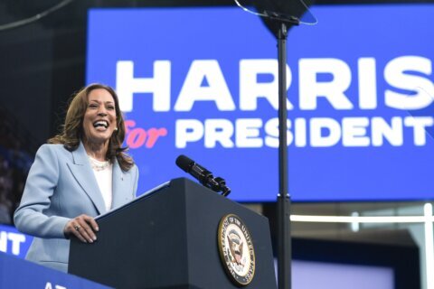 Harris is ready to rally with her running mate but the choice is unknown