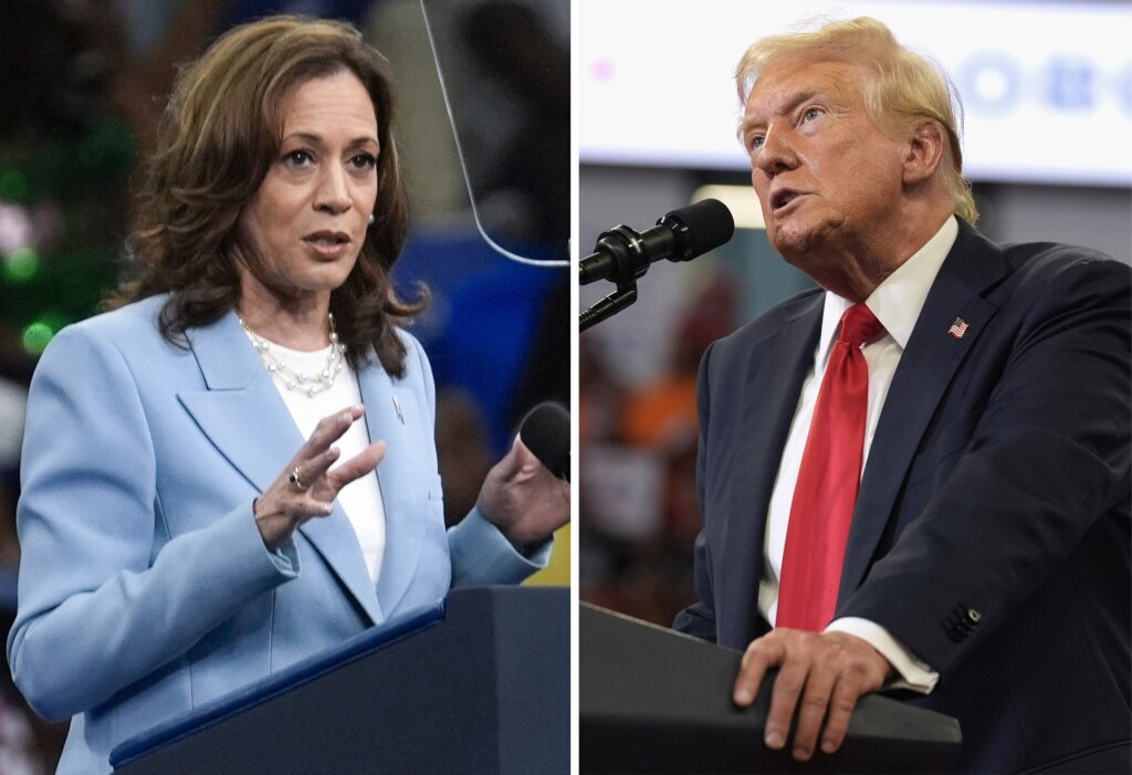 The Latest: Harris, facing a crucial week, closes in on running mate pick