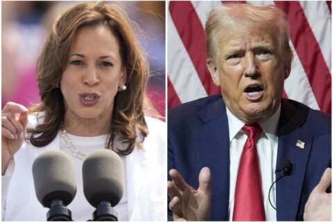 The Latest: Harris and Walz to hold rally in Arizona, while Trump will visit Montana