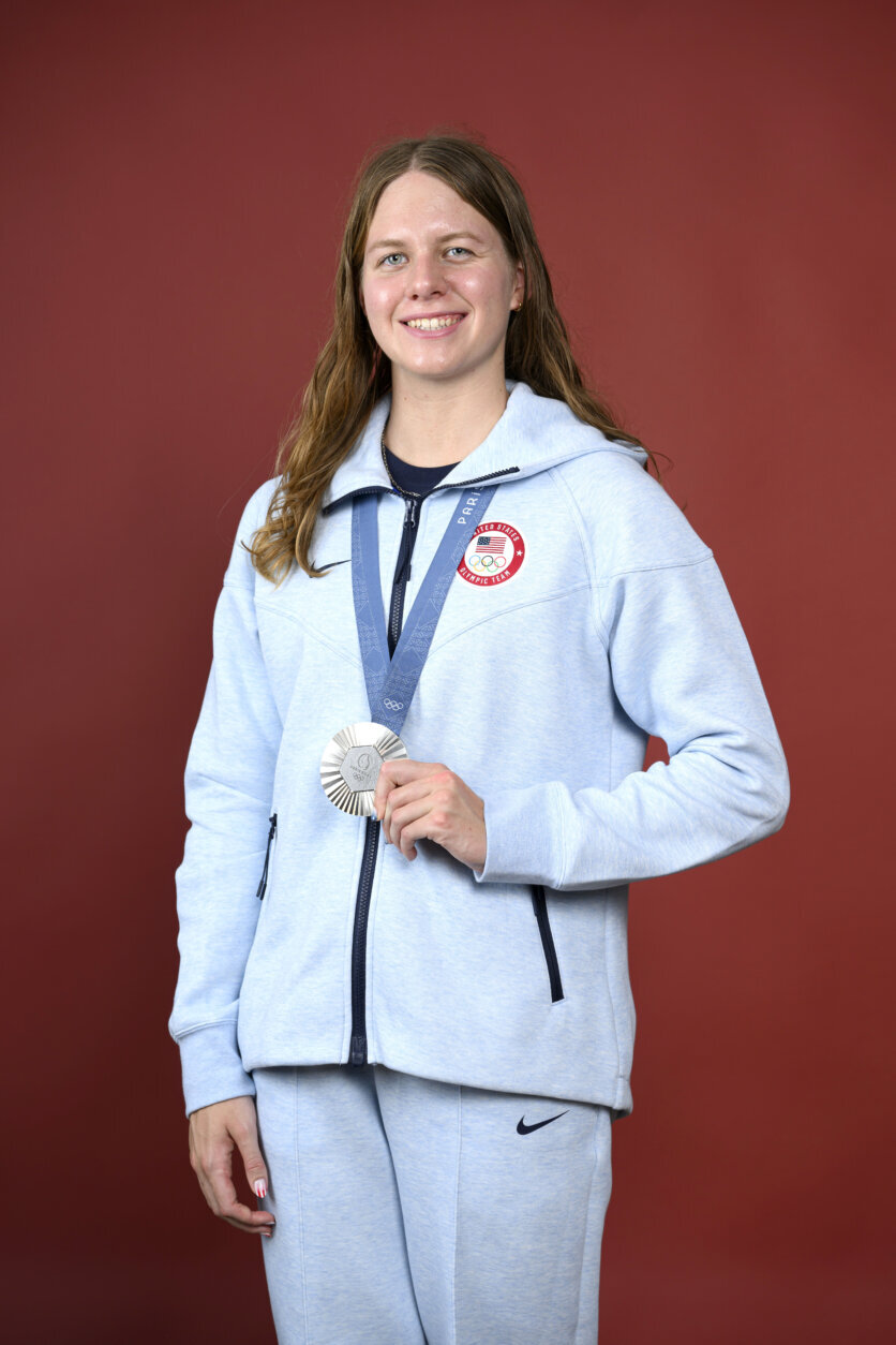 Olympian Erin Gemmell of Team United States poses on the Today Show