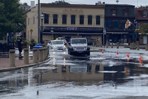 Debby departs DC region after dumping nonstop rain, flooding roads and downing trees