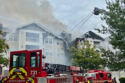 Dozens of families displaced in Montgomery Co. apartment building fire