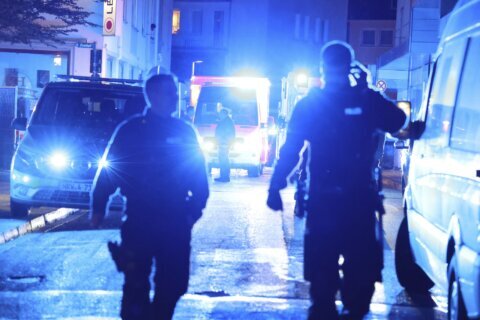 An attack at a festival in a German city kills 3 people and seriously wounds at least 5