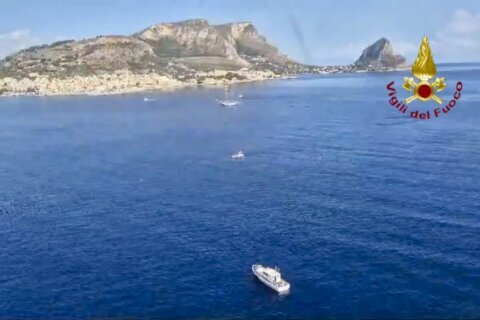 Search continues for British tech magnate and 5 others after luxury superyacht sinks off Sicily