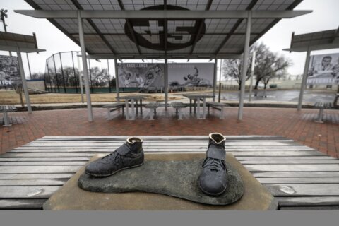 Kansas man sentenced to prison for stealing bronze Jackie Robinson statue