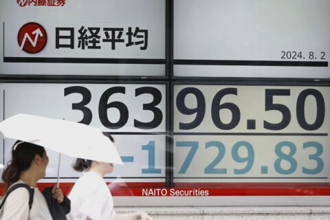 Asian shares tumble, led by 5.1% drop in Tokyo following a tech-driven retreat on Wall St