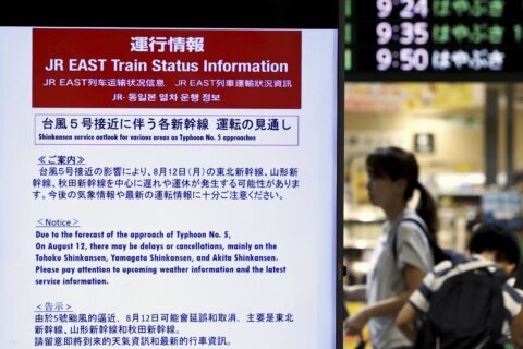 Storm dumps intense rainfall on northern Japan, sending some people to shelters