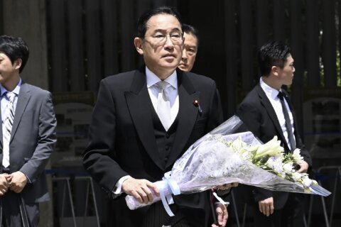 Kishida vows to push rules-based order as Japan’s defense chief visits Yasukuni 79 years after WWII