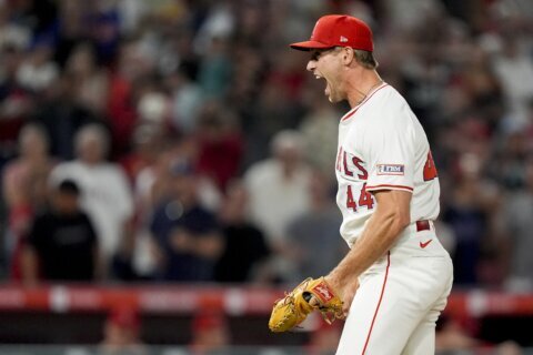 104.7 mph: Angels’ Joyce gets 1st save, strikes out Martinez on fastest pitch in majors this season