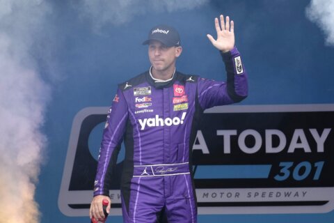 NASCAR delivers driver Denny Hamlin a hefty penalty for what Toyota calls a 'grievous mistake'