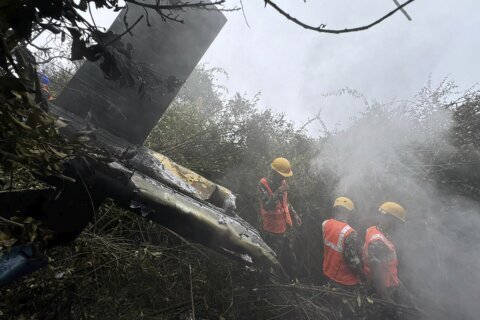 5 people killed in a helicopter crash in the mountains northwest of Nepal’s capital