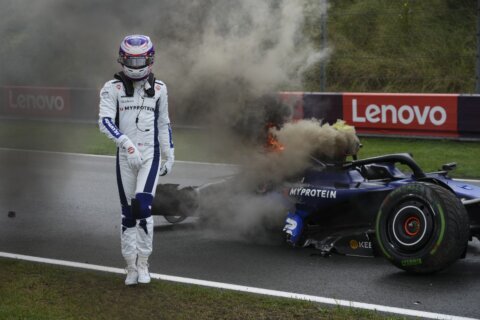 Logan Sargeant crashes heavily in practice for F1's Dutch Grand Prix and misses qualifying