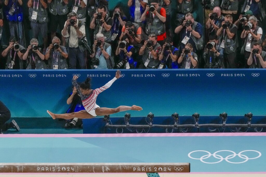 Everything Simone Biles did at the Paris Olympics was amplified. She thrived in the spotlight