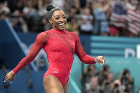 Simone Biles doesn't rule out the 2028 Olympics after winning the gold in vault. 'Never say never'