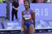 Potomac native Masai Russell wins gold in women's 100-meter hurdles