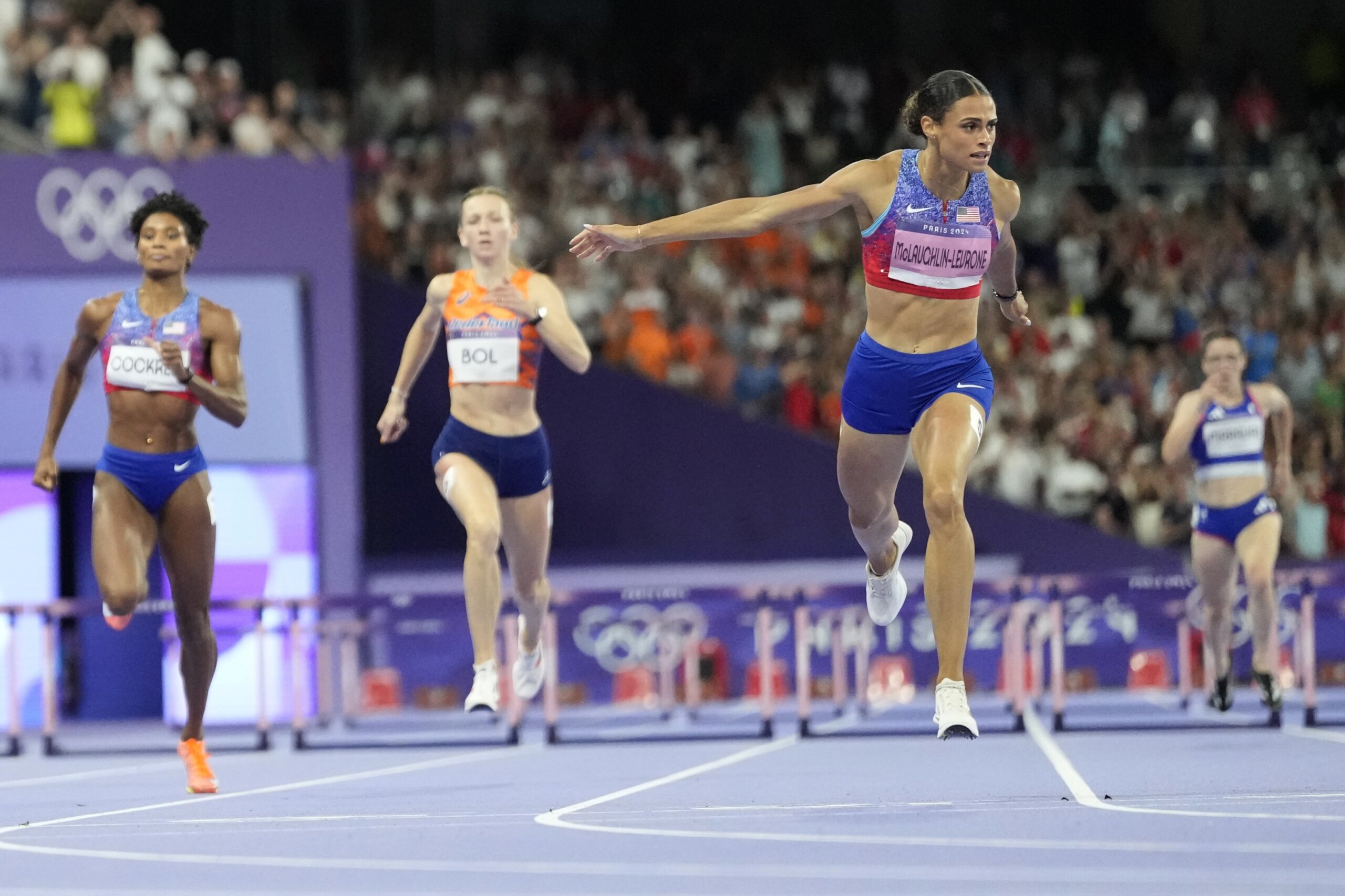 Sydney McLaughlin-Levrone breaks her own world record, wins Olympic ...